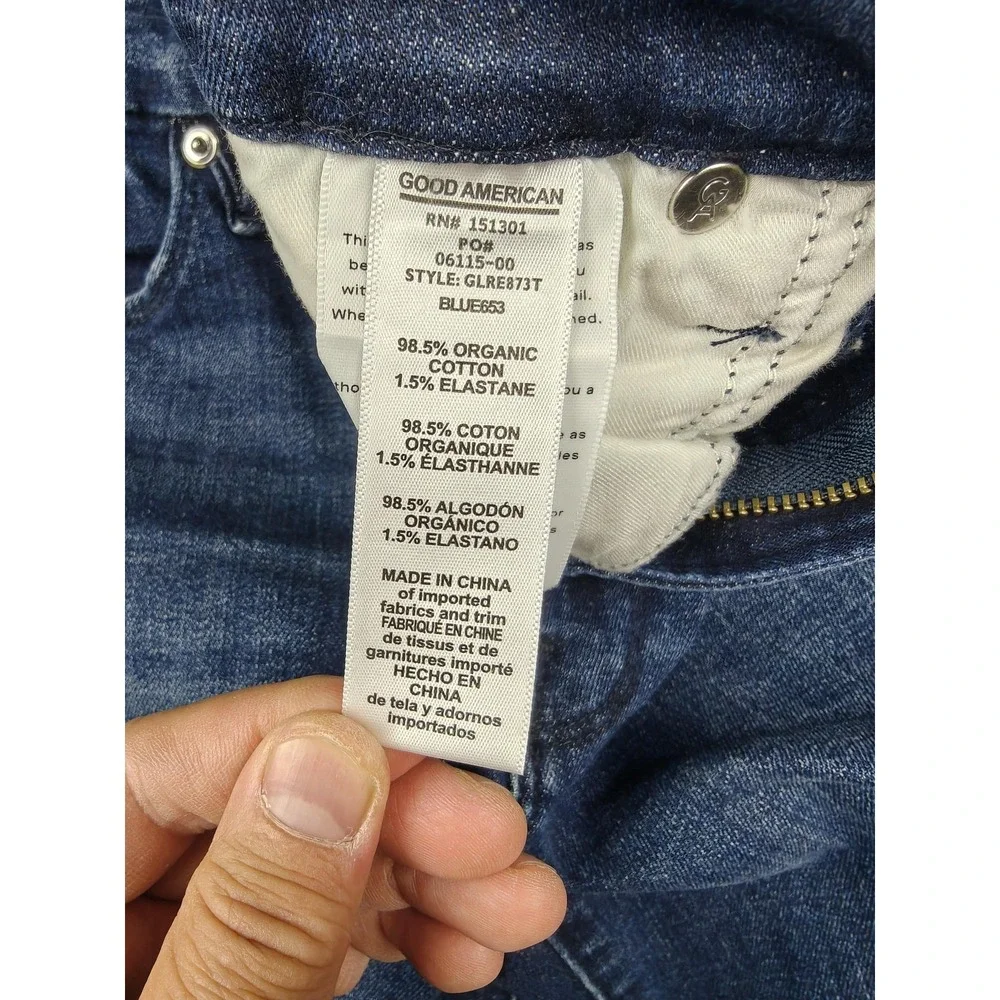 Good‎ American Jeans Womens 6/28 Medium Wash High Rise Skinny Stretch Denim